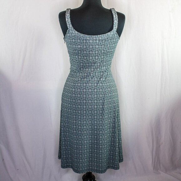 Ann Taylor LOFT Sleeveless Dress Midi Geometric Print Size 6 - Picture 3 of 4